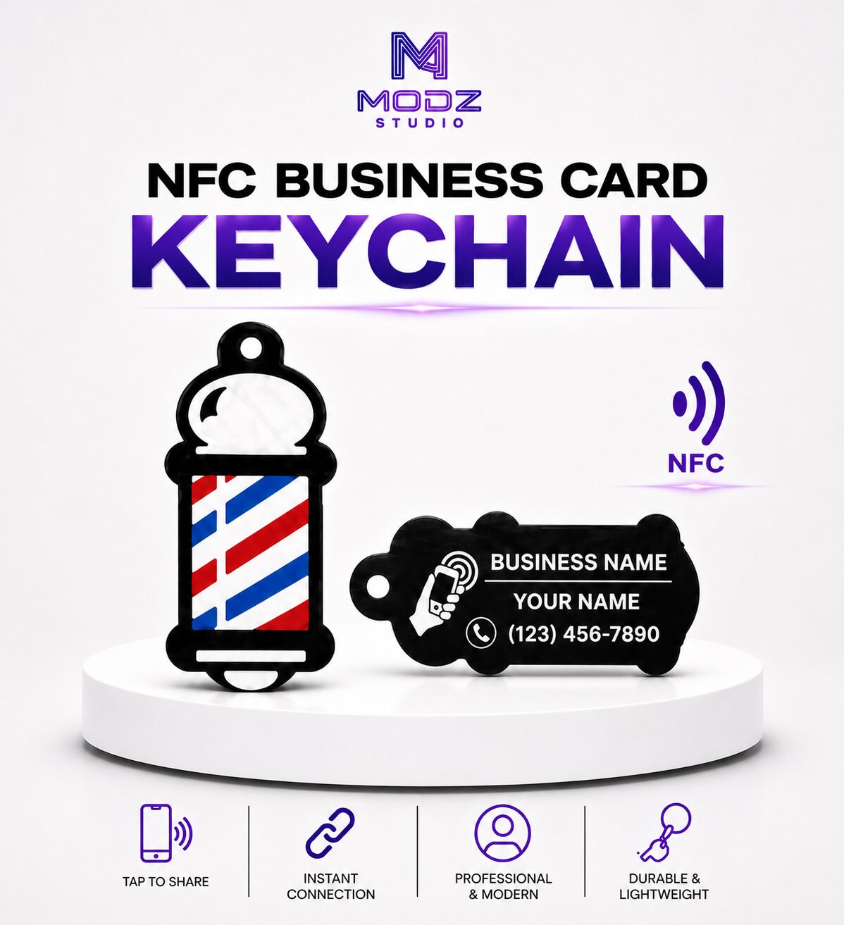 NFC Business Keychain