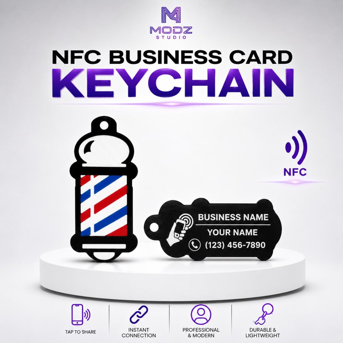 NFC Business Keychain